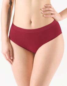 GINA dámské kalhotky klasické ve větších velikostech, větší velikosti, bezešvé, jednobarevné Bamboo PureLine 01001P - tm. lososová XL/XXL