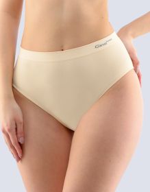 GINA dámské kalhotky klasické ve větších velikostech, větší velikosti, bezešvé, jednobarevné Bamboo PureLine 01001P - tělová S/M