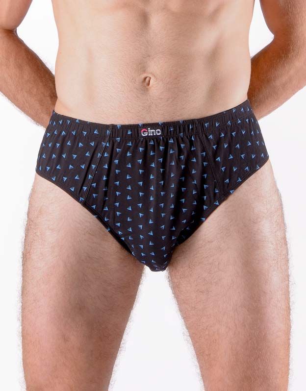 GINA pánské slipy nadměrné, šité, s potiskem 71123P