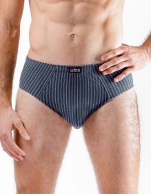 GINA pánské slipy se širším bokem, širší bok, šité 71124P