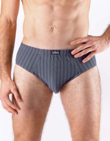 GINA pánské slipy se širším bokem, širší bok, šité 71124P