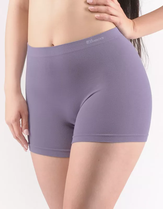 GINA dámské boxerky vyšší, kratší nohavička, bezešvé, klasické, jednobarevné Eco Bamboo 03018P