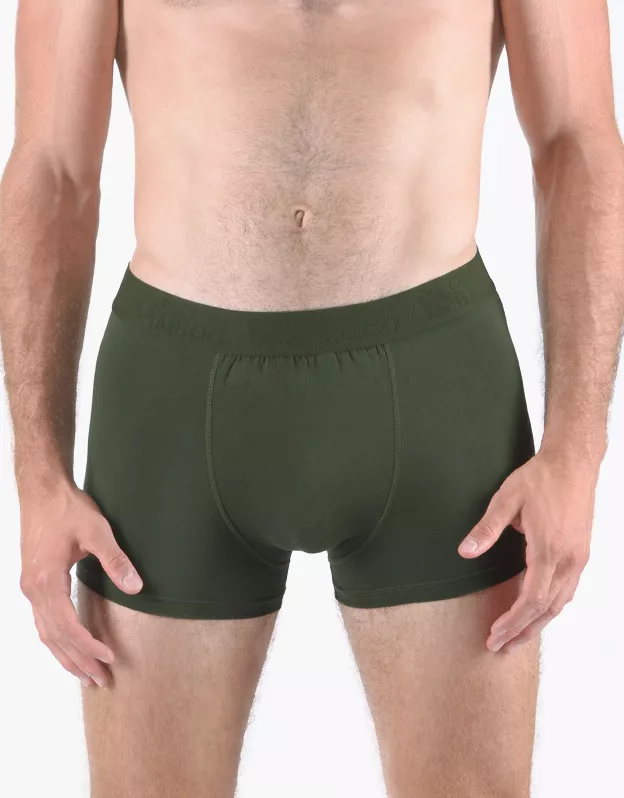 GINA pánské boxerky s kratší nohavičkou, kratší nohavička, šité, jednobarevné Eco Bamboo 73126P