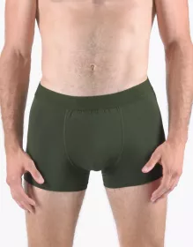 GINA pánské boxerky s kratší nohavičkou, kratší nohavička, šité, jednobarevné Eco Bamboo 73126P