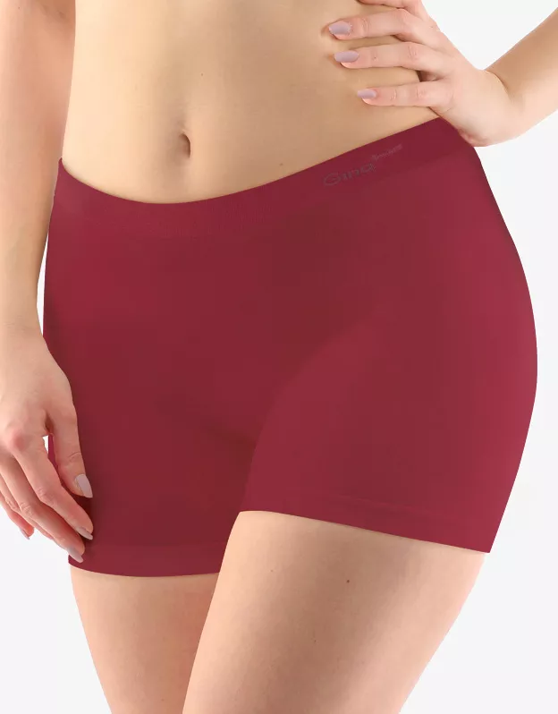 GINA dámské boxerky vyšší, kratší nohavička, bezešvé, klasické, jednobarevné Bamboo PureLine 03013P
