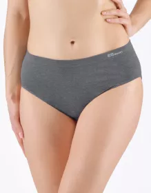GINA dámské kalhotky klasické ve větších velikostech, větší velikosti, bezešvé, jednobarevné Eco Bamboo 01002P