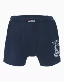 GINA dětské boxerky s delší nohavičkou chlapecké, delší nohavička, šité, s potiskem 64006P