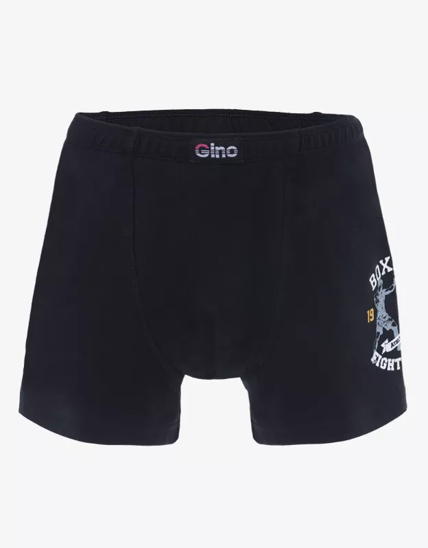 GINA dětské boxerky s delší nohavičkou chlapecké, delší nohavička, šité, s potiskem 64006P