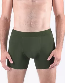 GINA pánské boxerky s delší nohavičkou, delší nohavička, šité, jednobarevné Eco Bamboo 74160P