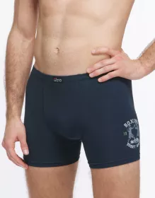 GINA pánské boxerky delší nohavička, šité, s potiskem 74177P