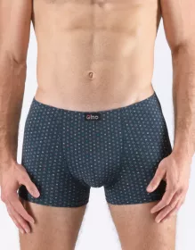 GINA pánské boxerky kratší nohavička, šité, s potiskem 73132P