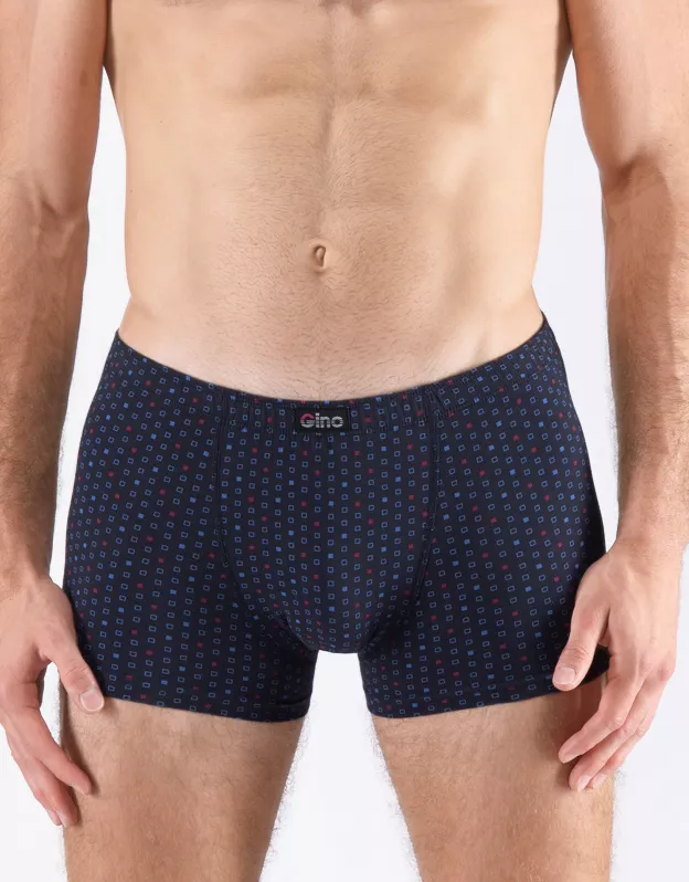 GINA pánské boxerky kratší nohavička, šité, s potiskem 73132P