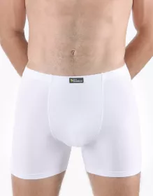 GINA pánské boxerky s delší nohavičkou, delší nohavička, šité, jednobarevné Eco Bamboo 74159P