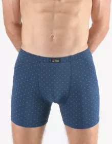 GINA pánské boxerky s delší nohavičkou nadměrné, šité, s potiskem  74175P | tm. šedá aqua 62/64, tm. šedá aqua 6668, tm.popel sv. šedá 62/64, tm.popel sv. šedá 6668