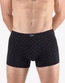 GINA pánské boxerky s kratší nohavičkou, kratší nohavička, šité, s potiskem  73133P | černá martini 50/52, černá martini 54/56, černá martini 58/60, černá martini 62/64, lékořice bronzová 50/52, lékořice bronzová 54/56, lékořice bronzová 58/60, lékořice bronzová 62/64