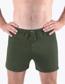 GINA pánské trenky volné, šité, jednobarevné Eco Bamboo 75194P