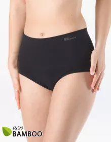 GINA dámské kalhotky klasické se zpevněným pasem, širší bok, bezešvé, jednobarevné Eco Bamboo 00052P