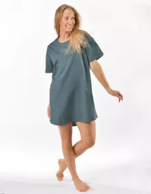 GINA dámské maxitriko dámské krátký rukáv, šité, s potiskem Pyžama 2025 19166P