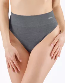GINA dámské tanga klasická se širokým bokem, francouzské, bezešvé, klasické, jednobarevné Eco Bamboo 05015P