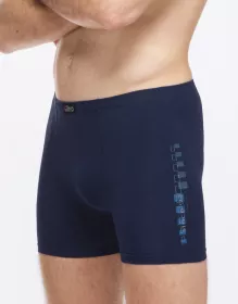 GINA pánské boxerky delší nohavička, šité, s potiskem 74176P