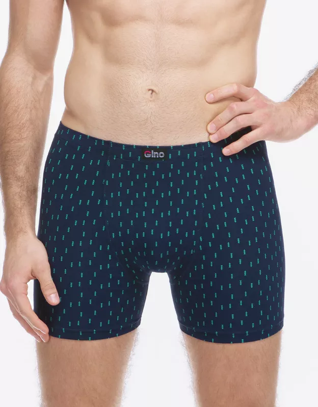 GINA pánské boxerky s delší nohavičkou, delší nohavička, šité, s potiskem 74181P - lékořice akvamarín 58/60 GINA pánské boxerky s delší nohavičkou, delší nohavička, šité, s potiskem 74181P - lékořice akvamarín 58/60