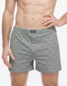 GINA pánské trenky volné, šité, s potiskem 75214P