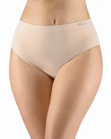 GINA dámské kalhotky klasické ve větších velikostech, větší velikosti, bezešvé, jednobarevné Eco Bamboo 01002P EcoBamboo