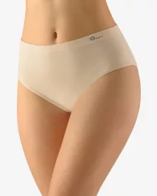 GINA dámské kalhotky klasické ve větších velikostech, větší velikosti, bezešvé, jednobarevné Bamboo Soft 01003P