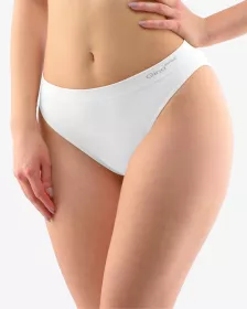 GINA dámské kalhotky klasické s úzkým bokem, úzký bok, bezešvé, jednobarevné Bamboo PureLine 00018P