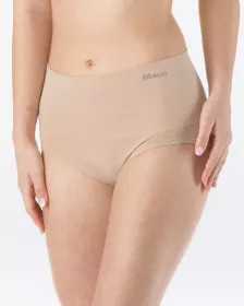 GINA dámské kalhotky klasické se zpevněným pasem, širší bok, bezešvé, jednobarevné Eco Bamboo 00052P EcoBamboo