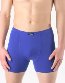 GINA pánské boxerky s delší nohavičkou, delší nohavička, šité, jednobarevné Eco Bamboo 74159P