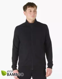 GINA pánské mikina s dlouhým rukávem, dlouhý rukáv, šité, jednobarevné ECO Bamboo Sport 99008P