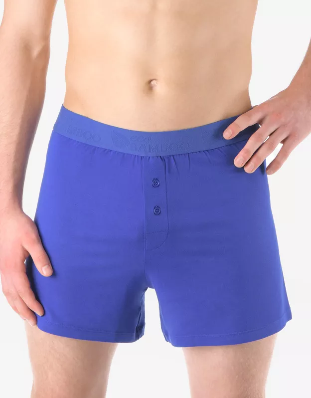 GINA pánské trenky volné, šité, jednobarevné Eco Bamboo 75195P