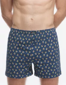 GINA pánské trenky volné, šité, s potiskem  75219P | tm.popel cibulová 50/52, tm.popel cibulová 54/56, tm.popel cibulová 58/60