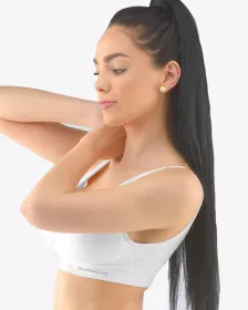 GINA dámské podprsenka sportovní s vycpávkami, bez kostice, bezešvé, jednobarevné Eco Bamboo 07014P EcoBamboo