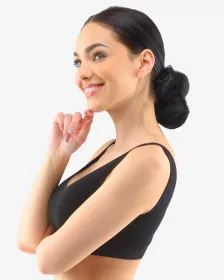 GINA dámské podprsenka sportovní s vycpávkami, bez kostice, bezešvé, jednobarevné Eco Bamboo 07014P EcoBamboo