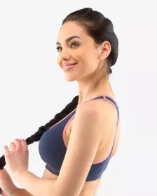 GINA dámské podprsenka sportovní s vycpávkami, bez kostice, bezešvé ECO Bamboo Sport 07018P EcoBamboo