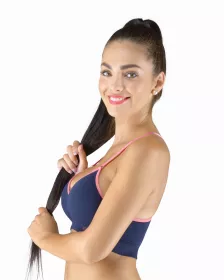 GINA dámské podprsenka sportovní s vycpávkami, bez kostice, bezešvé, jednobarevné Eco Bamboo 07020P EcoBamboo