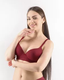 GINA dámské podprsenka vyztužená, push-up, bezešvé, jednobarevné MicroPolyamid 07008P GINA dámské podprsenka vyztužená, push-up, bezešvé, jednobarevné MicroPolyamid 07008P