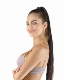 GINA dámské podprsenka vyztužená, push-up, bezešvé, jednobarevné Eco Bamboo 07019P EcoBamboo