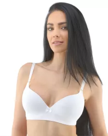 GINA dámské podprsenka vyztužená, push-up, bezešvé, jednobarevné Eco Bamboo 07019P EcoBamboo