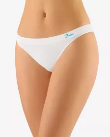 GINA dámské tanga boková, úzký bok, bezešvé, bokové, jednobarevné Natural Bamboo 05012P