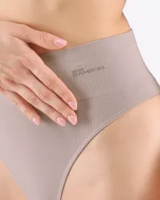 GINA dámské tanga klasická se širokým bokem, francouzské, bezešvé, klasické, jednobarevné Eco Bamboo 05015P EcoBamboo