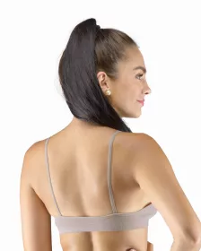 GINA dámské top podprsenkový s úzkými ramínky, úzká ramínka, bezešvé, jednobarevné Eco Bamboo 07015P EcoBamboo