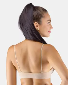 GINA dámské top podprsenkový s úzkými ramínky, úzká ramínka, bezešvé, jednobarevné Eco Bamboo 07015P EcoBamboo