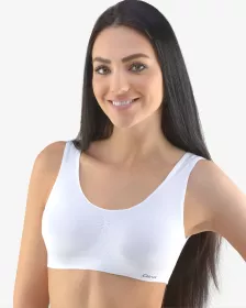 GINA dámské top podprsenkový se širokými ramínky, bez kostice, bezešvé, jednobarevné MicroBavlna 07005P GINA dámské top podprsenkový se širokými ramínky, bez kostice, bezešvé, jednobarevné MicroBavlna 07005P