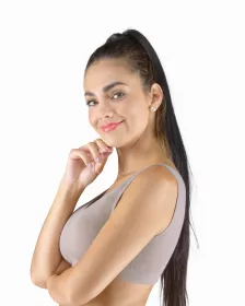 GINA dámské top podprsenkový se širokými ramínky, bez kostice, bezešvé, jednobarevné Eco Bamboo 07016P EcoBamboo