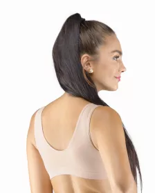 GINA dámské top podprsenkový se širokými ramínky, bez kostice, bezešvé, jednobarevné Eco Bamboo 07016P EcoBamboo