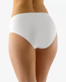 GINA dámské kalhotky klasické, širší bok, šité, s krajkou, jednobarevné 10221P GINA dámské kalhotky klasické, širší bok, šité, s krajkou, jednobarevné 10221P