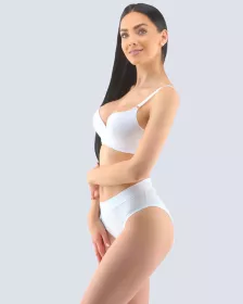 GINA dámské kalhotky klasické, širší bok, šité, jednobarevné Disco Solid 10247P